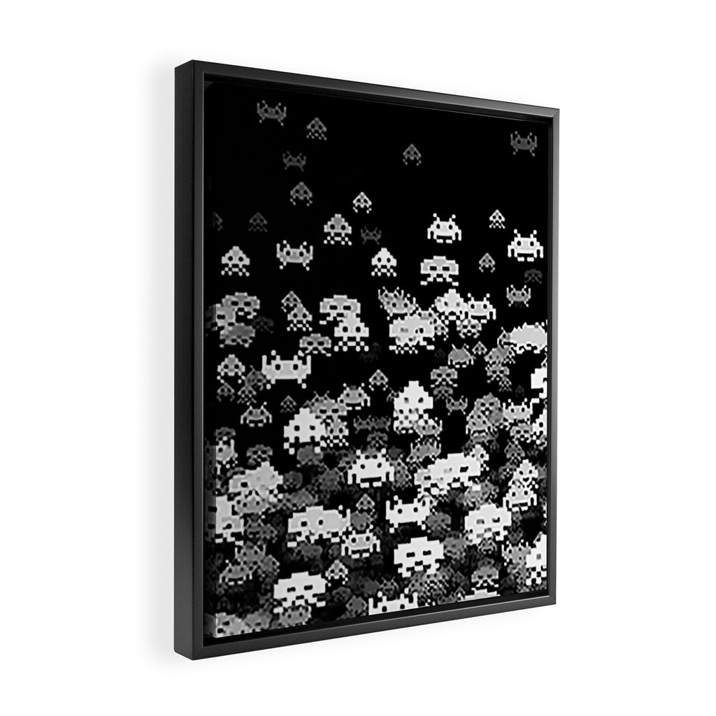 Invaded BLACK Framed Canvas Print Gallery Image 2