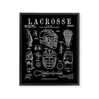 Lacrosse Player Equipment Vintage Patent Drawing Print Framed Canvas Print Gallery Image 8