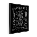 Lacrosse Player Equipment Vintage Patent Drawing Print Framed Canvas Print Gallery Image 2