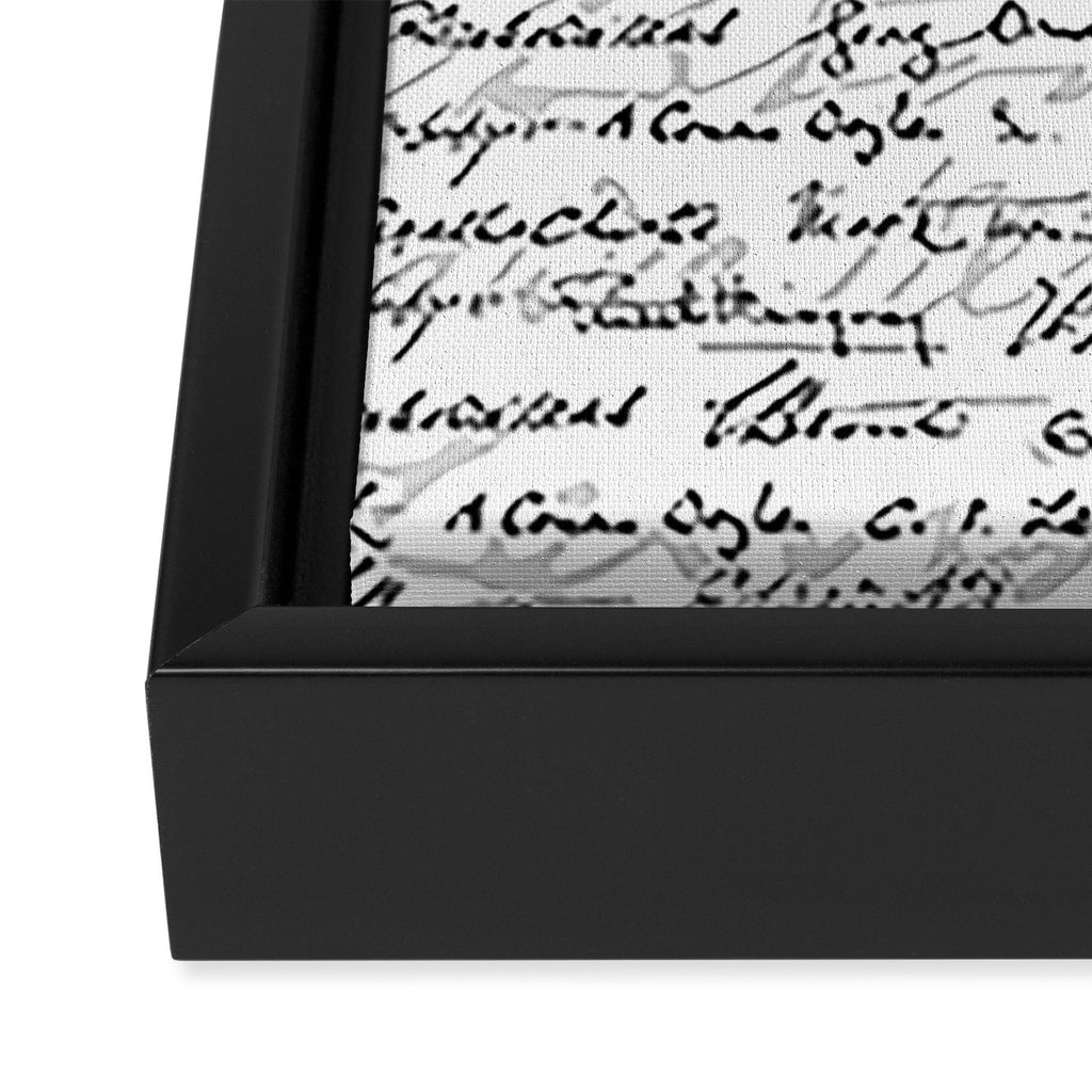 Literary Giants Pattern II Framed Canvas Print Gallery Image 3