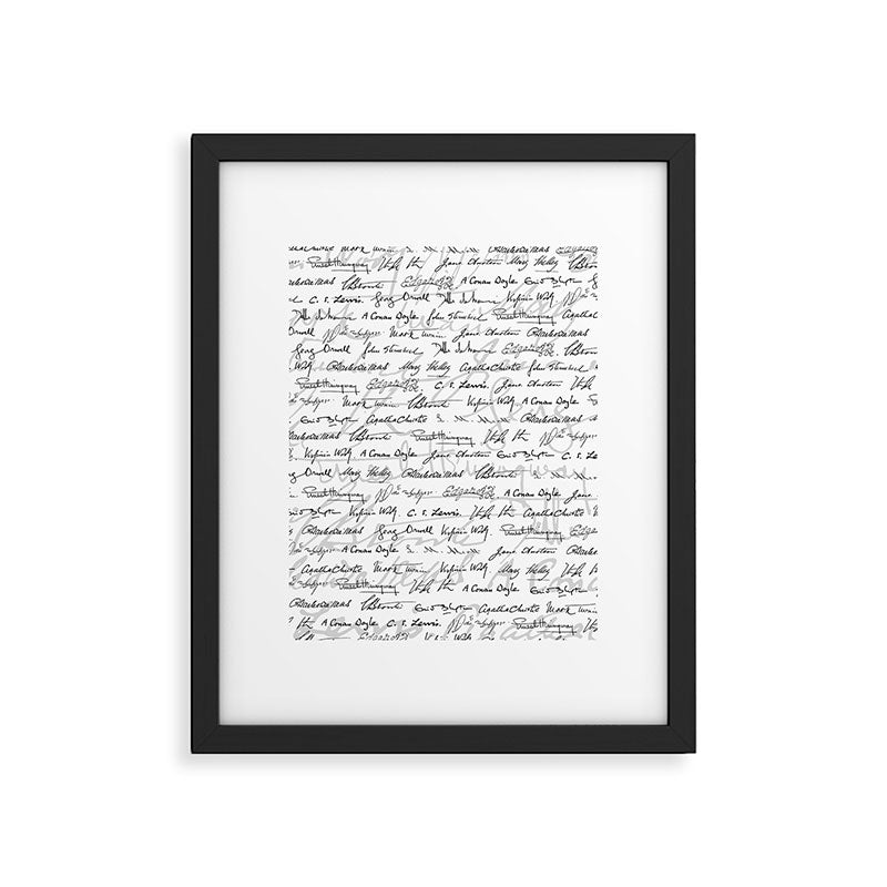 Literary Giants Pattern II Framed Art Print Gallery Image 6