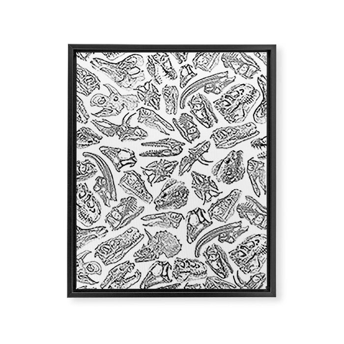 Paleontology Dream Framed Canvas Print Gallery Image 1