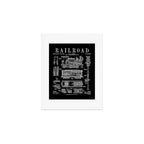 Railroad Railway Steam Locomotive Train Vintage Patent Print Art Print Gallery Image 1