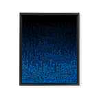 Reboot III BLUE Computer Circuit Board Pattern Framed Canvas Print Gallery Image 8