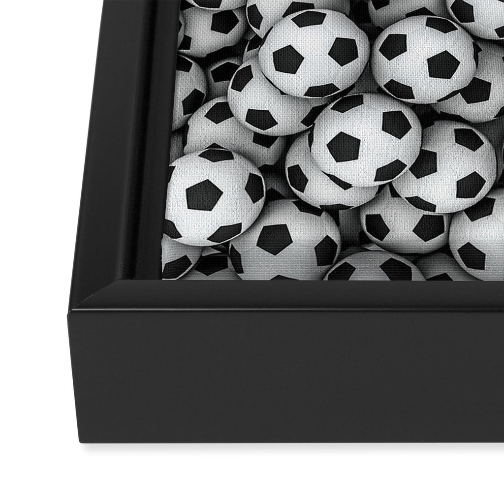Soccer balls Framed Canvas Print Gallery Image 3