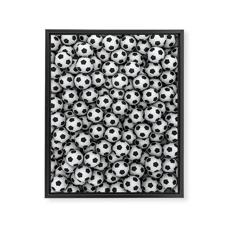 Soccer balls Framed Canvas Print Gallery Image 8