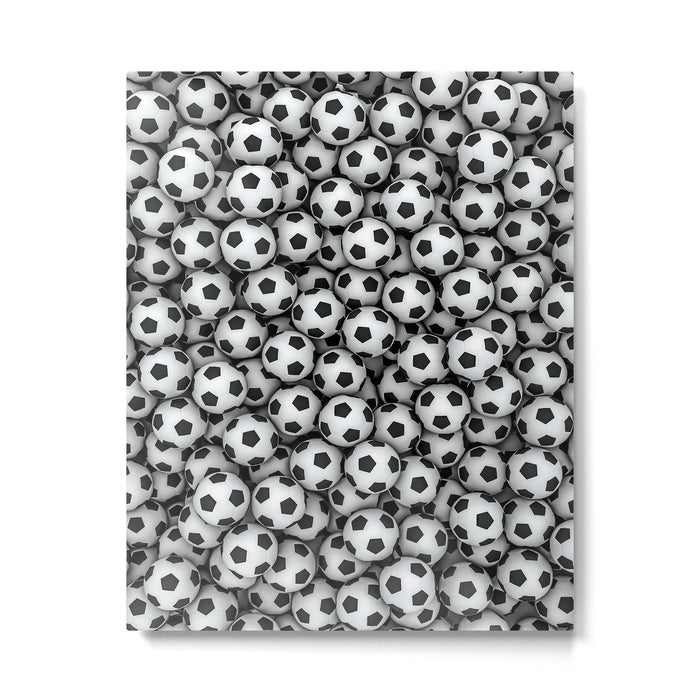 Soccer balls Metal Print Gallery Image 1