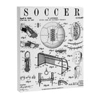 Soccer Player Football Vintage Patent Drawing Print Canvas Print Gallery Image 8