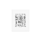 Soccer Player Football Vintage Patent Drawing Print Art Print Gallery Image 1
