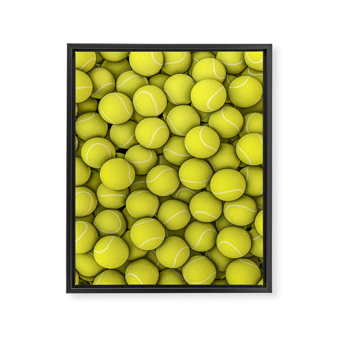 Tennis balls Framed Canvas Print Gallery Image 1