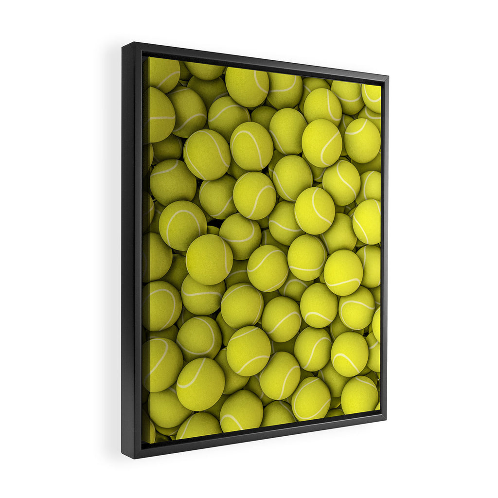 Tennis balls Framed Canvas Print Gallery Image 2