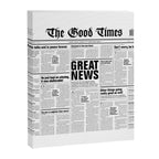 The Good Times Vol. 1, No. 1 / Newspaper with only good news Canvas Print Gallery Image 8