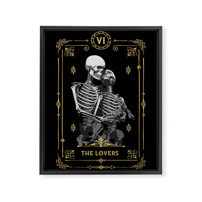 The Lovers VI Tarot Card Framed Canvas Print Gallery Image 1