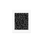 Yoga Skeleton Meditating Yogi Zen Poses Halloween Pattern Art Print Gallery Image 1