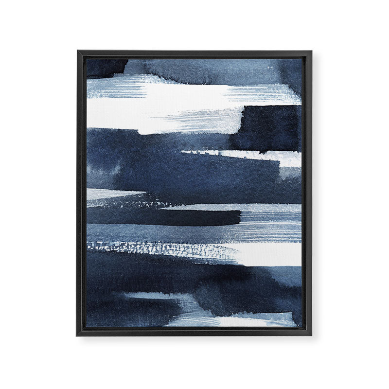 Blue Brush Framed Canvas Print Gallery Image 8