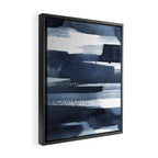 Blue Brush Framed Canvas Print Gallery Image 2
