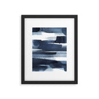 Blue Brush Framed Art Print Gallery Image 6