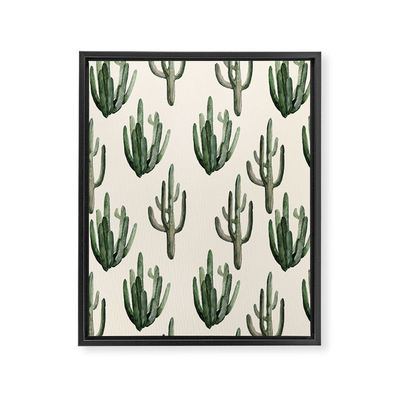Cactus Framed Canvas Print Gallery Image 3