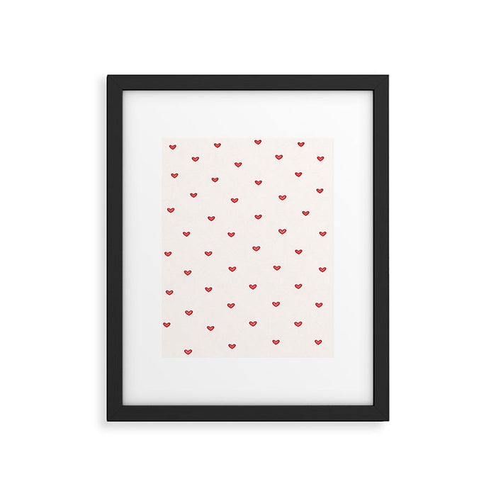Mini Hearts Framed Art Print Gallery Image 1