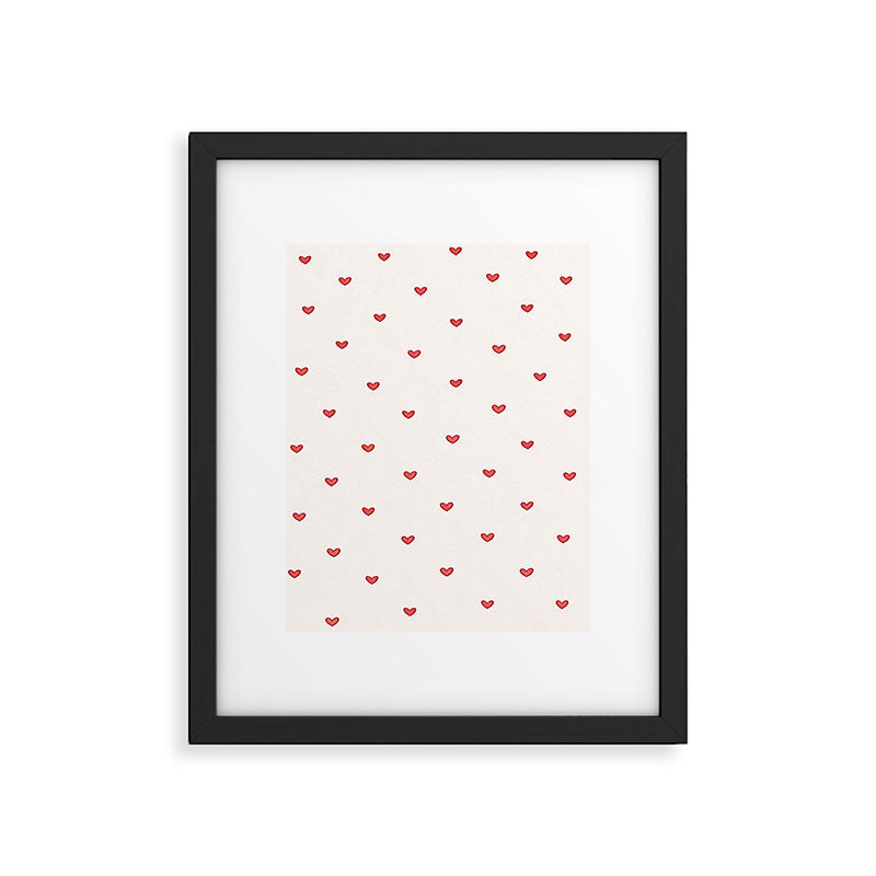 Mini Hearts Framed Art Print Gallery Image 5
