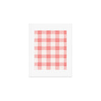 Pink Gingham Art Print Gallery Image 1