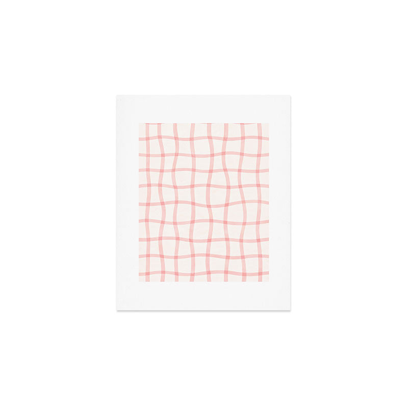 Pink Woven Print Art Print Gallery Image 1