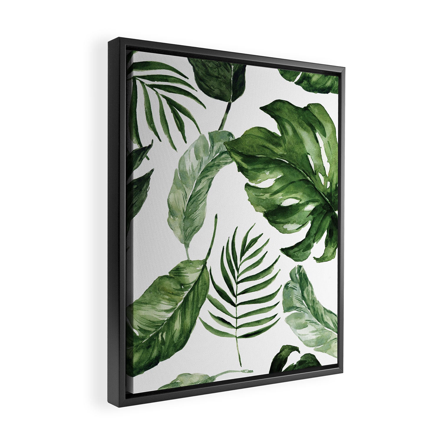 Tropical Leaf Framed Canvas Print Gallery Image 2