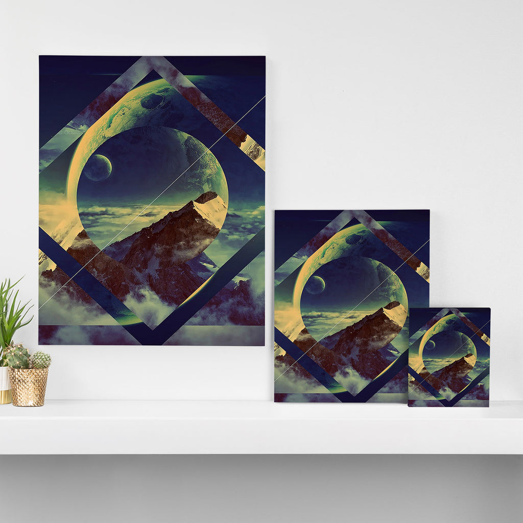 Abstract Mountains Canvas Print Gallery Image 3