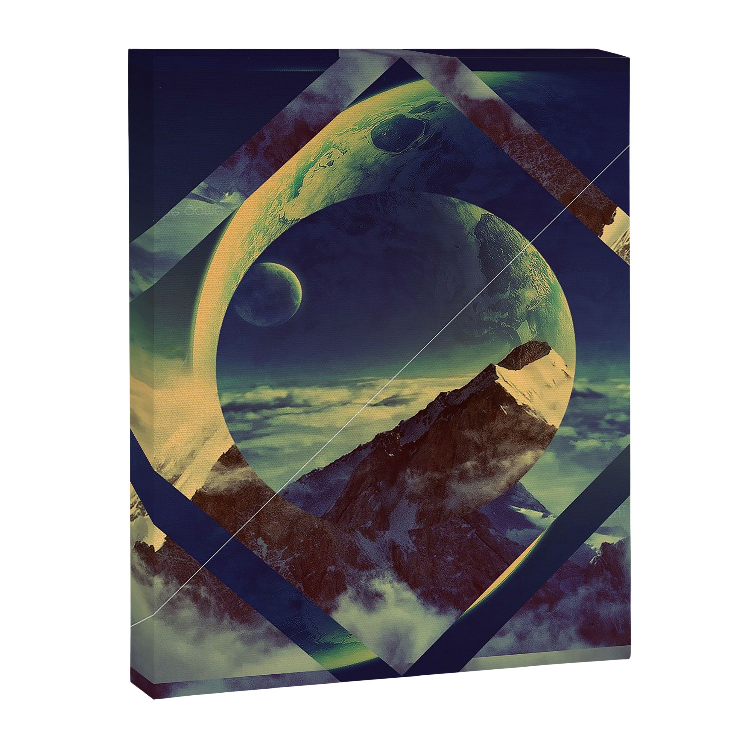 Abstract Mountains Canvas Print Gallery Image 3