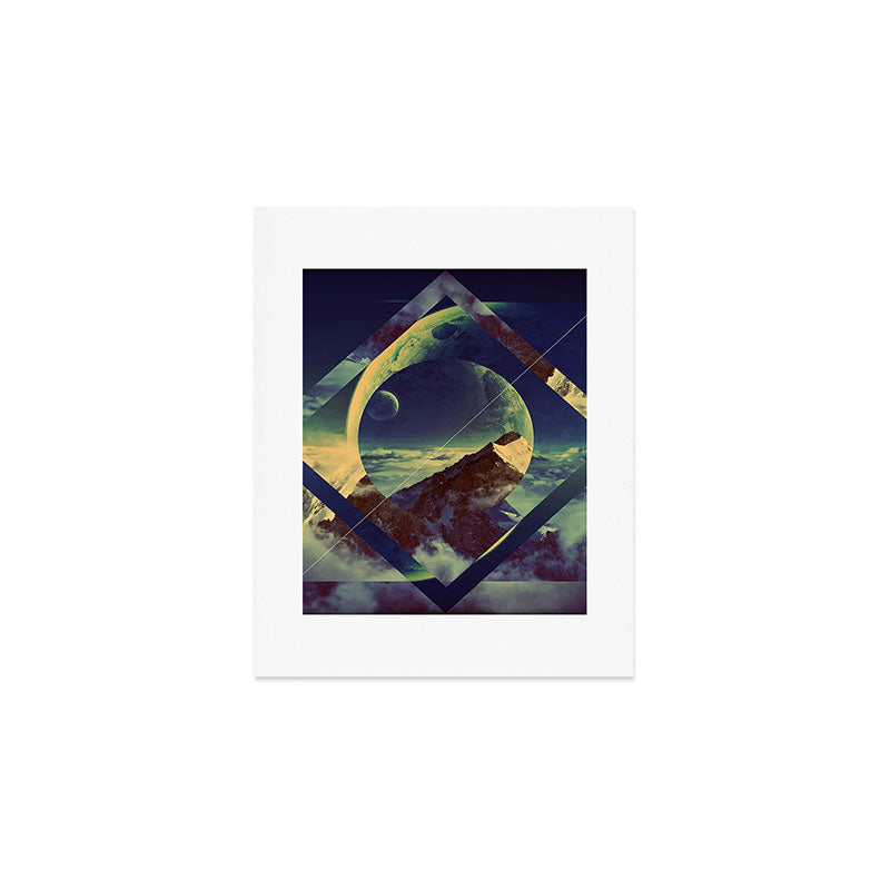 Abstract Mountains Art Print Gallery Image 1