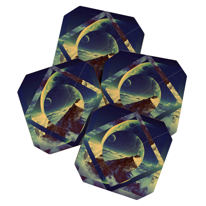 Abstract Mountains Coaster Gallery Image 1
