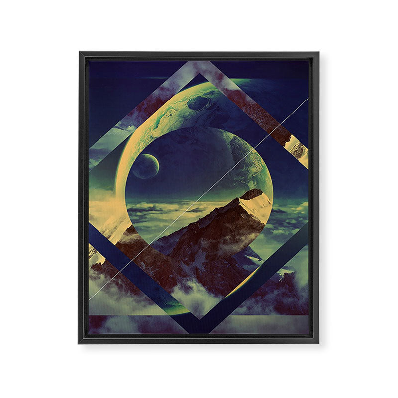 Abstract Mountains Framed Canvas Print Gallery Image 3