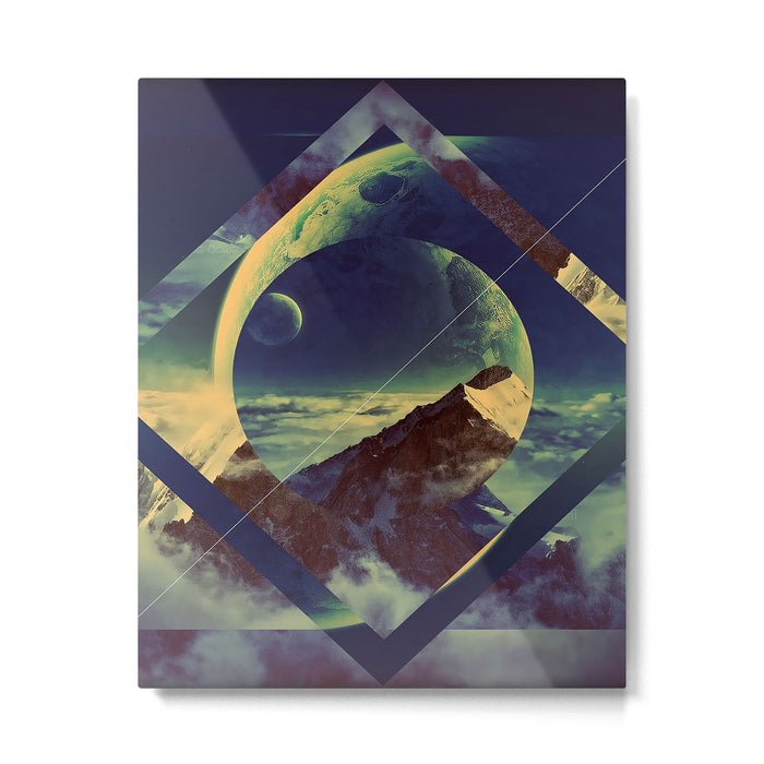 Abstract Mountains Metal Print Gallery Image 1