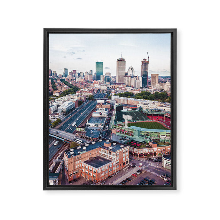 Boston City Framed Canvas Print Gallery Image 1
