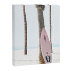California Beach Pink Surfboard Canvas Print Gallery Image 6