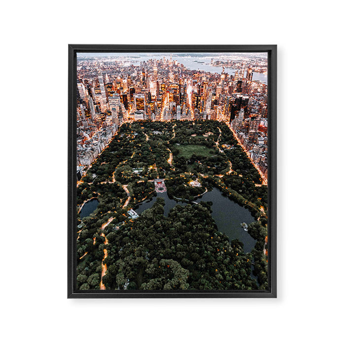 Central Park New York Framed Canvas Print Gallery Image 1