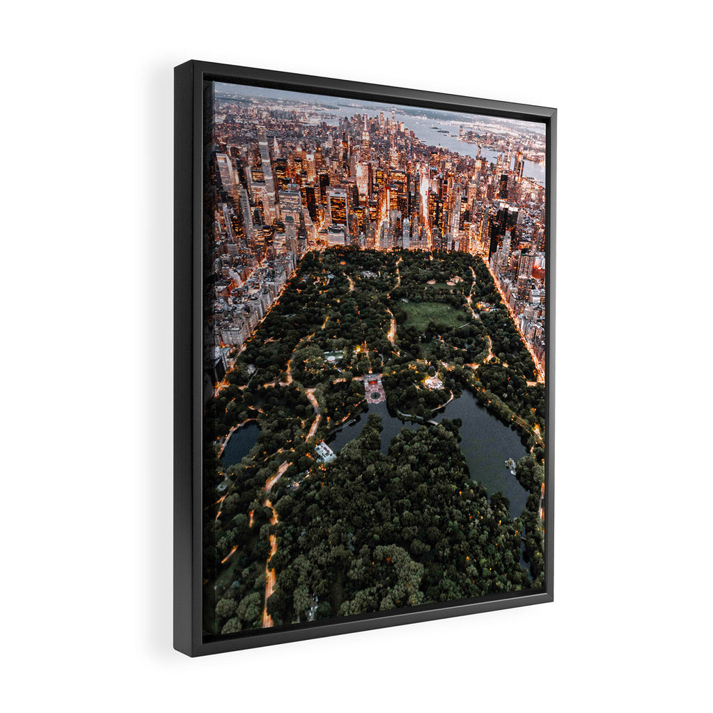 Central Park New York Framed Canvas Print Gallery Image 2