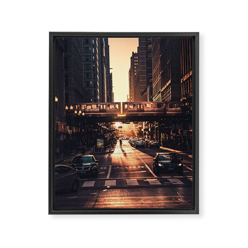 Chicago City Framed Canvas Print Gallery Image 6