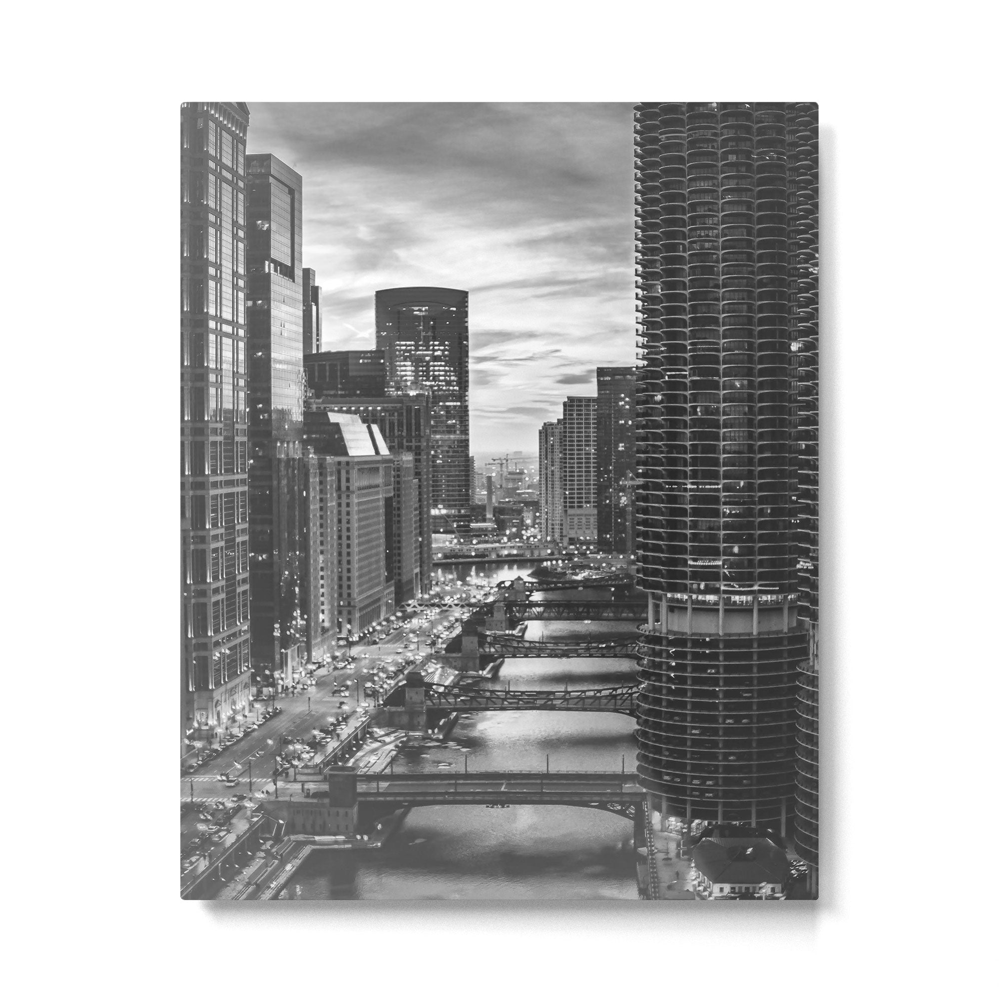 Chicago Skyline Metal Print Gallery Image 4