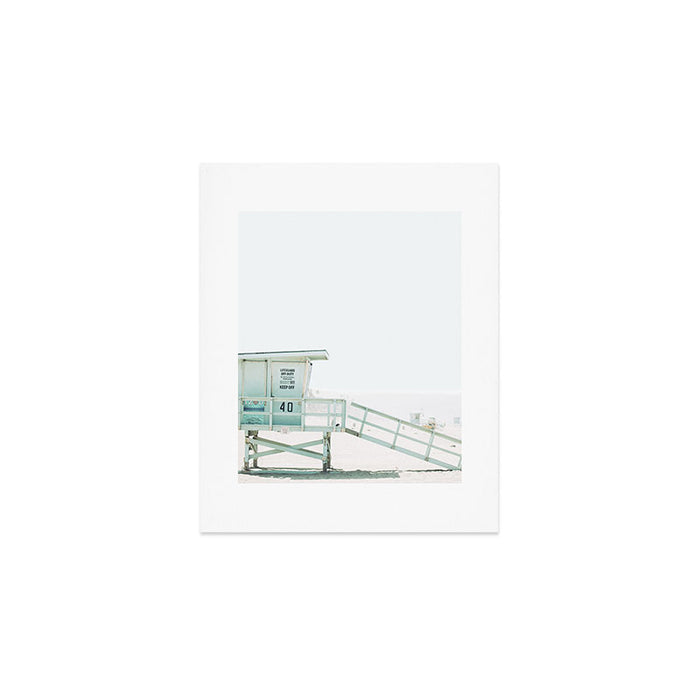 Lifeguard Tower California Beach Life Art Print Gallery Image 1