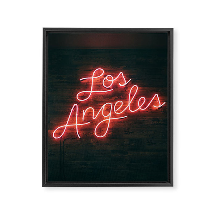 Los Angeles Framed Canvas Print Gallery Image 1