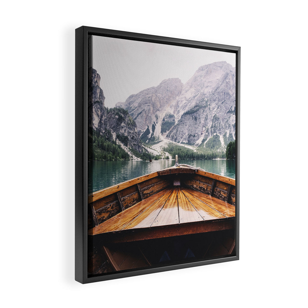 Mountain Lake Framed Canvas Print Gallery Image 2
