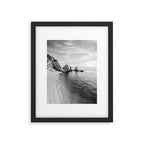 Black and White Ocean Framed Art Print Gallery Image 6