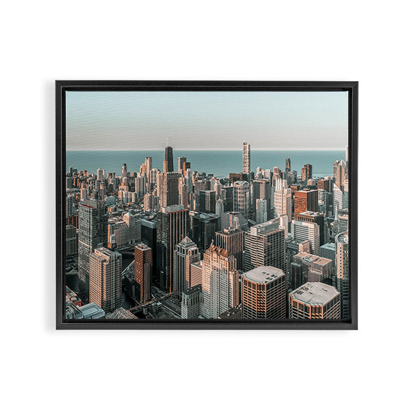 Chicago Skyscrapers Framed Canvas Print Gallery Image 8