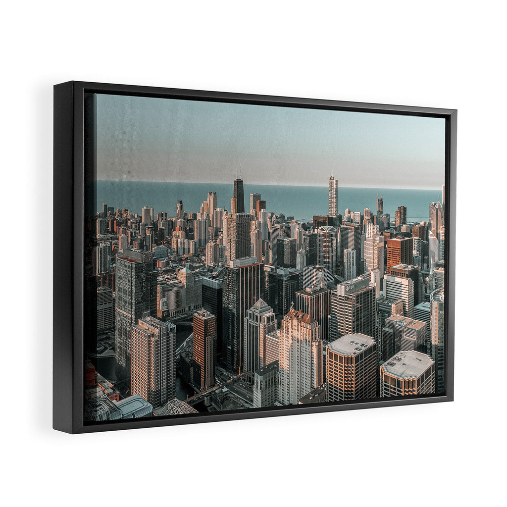 Chicago Skyscrapers Framed Canvas Print Gallery Image 2
