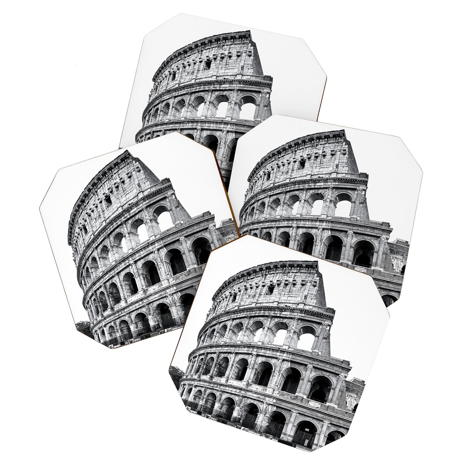 Colosseum Rome Black and White Coaster Gallery Image 1