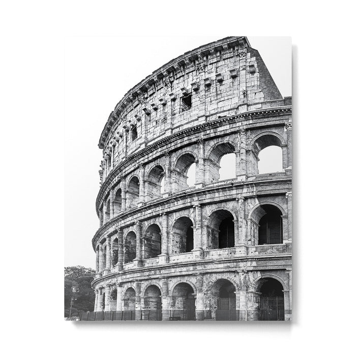 Colosseum Rome Black and White Metal Print Gallery Image 1