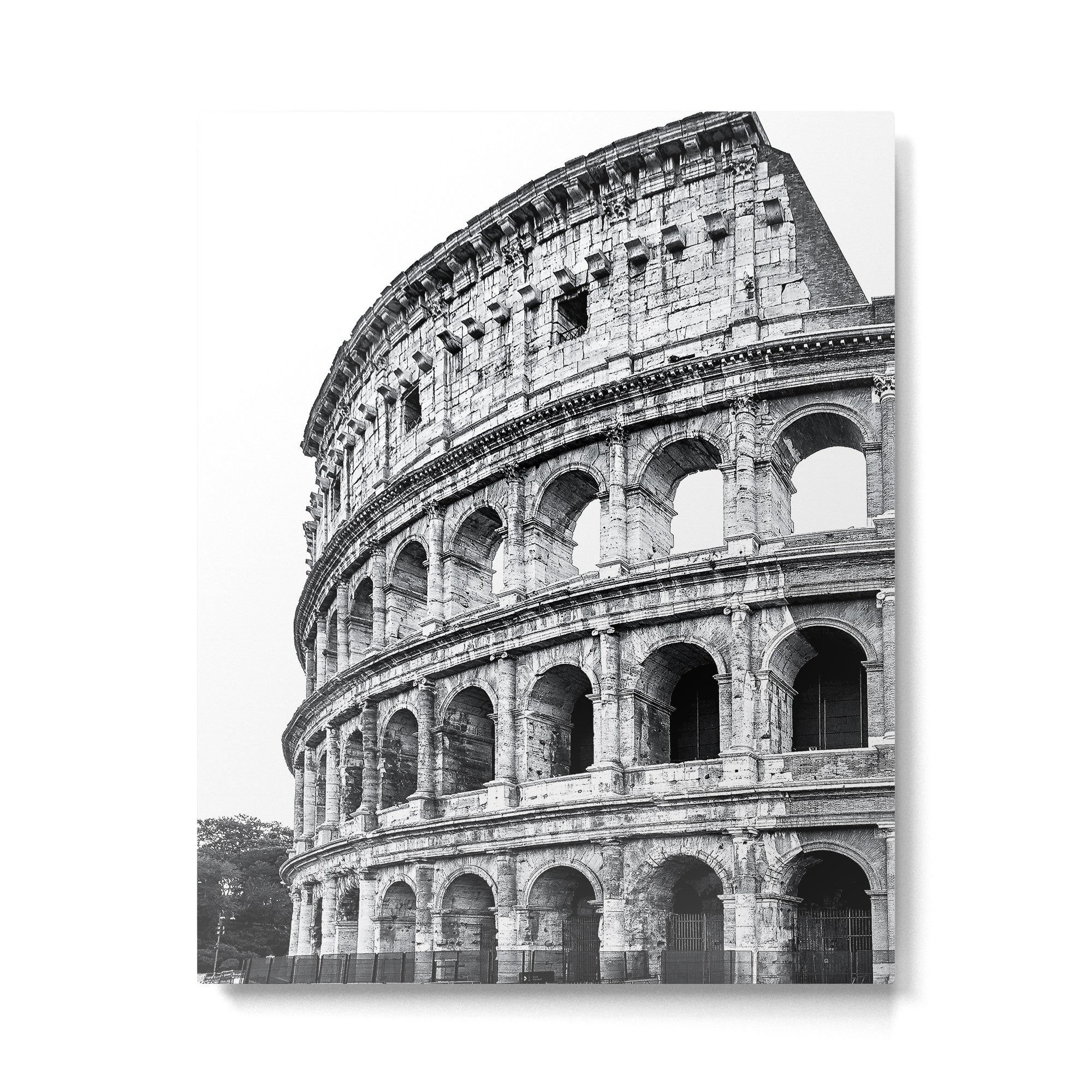 Colosseum Rome Black and White Metal Print Gallery Image 4
