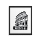 Colosseum Rome Black and White Framed Art Print Gallery Image 5