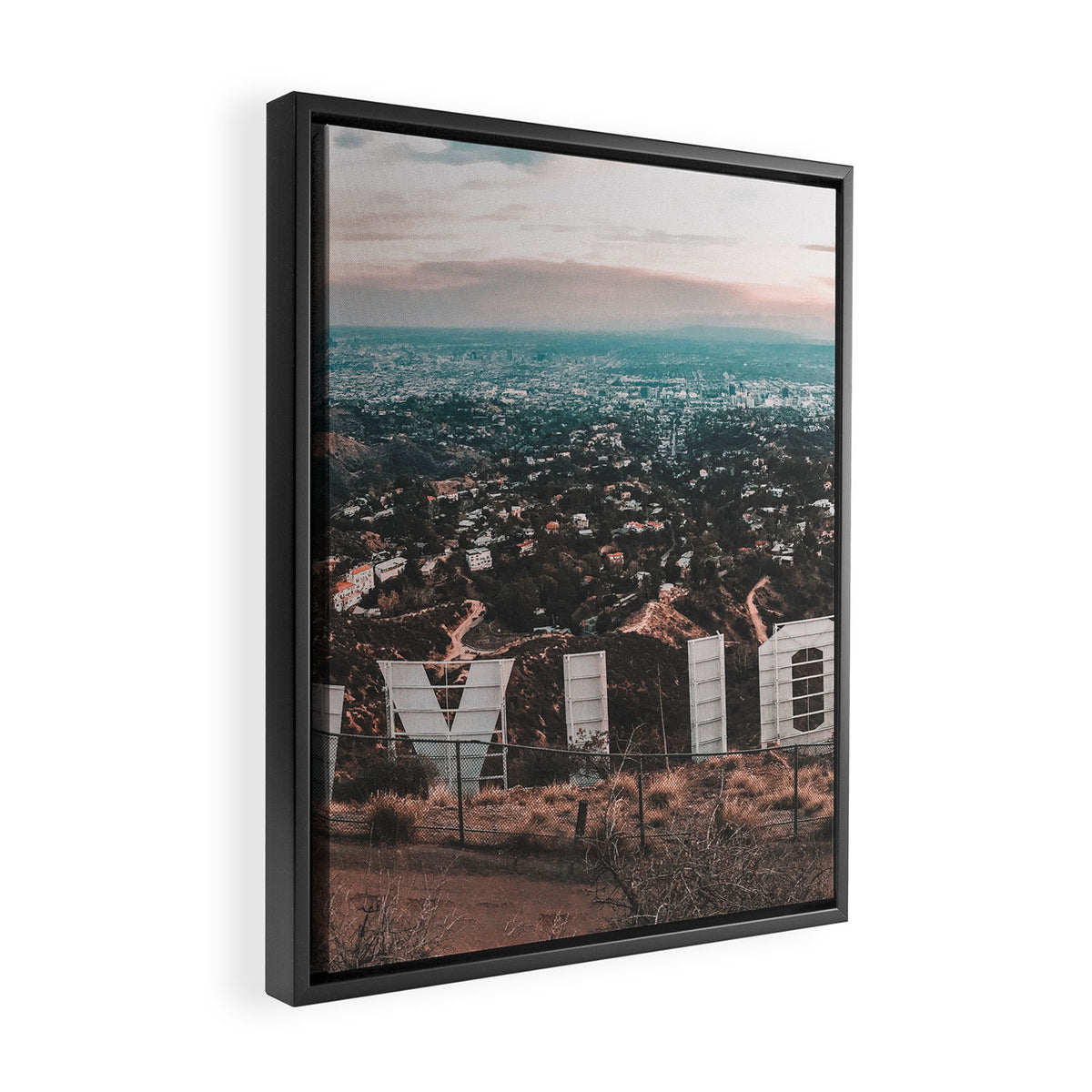 Hollywood Sign Framed Canvas Print Gallery Image 2